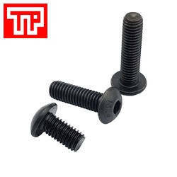 Bulong lục giác chìm đầu cầu thép đen 12.9
